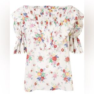 Horror Vacui floral printed top - size medium